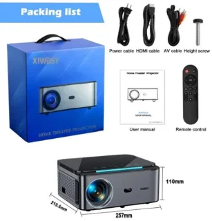 Serolux Android Wifi Full HD Projector 1920x1080P 30.000 Lumen Zwart