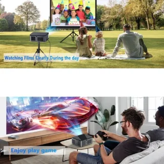 Serolux Android Wifi Full HD Projector 1920x1080P 30.000 Lumen Zwart