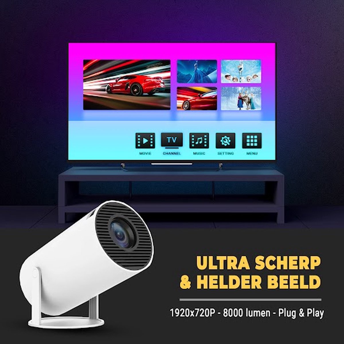SEZGoods S1 Pro Mini Beamer Smart Projector 4K