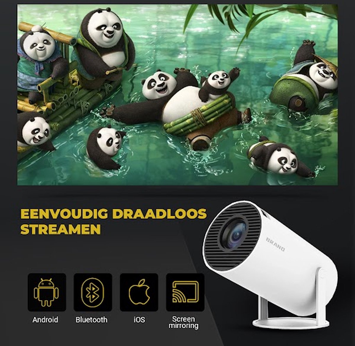 SEZGoods S1 Pro Mini Beamer Smart Projector 4K