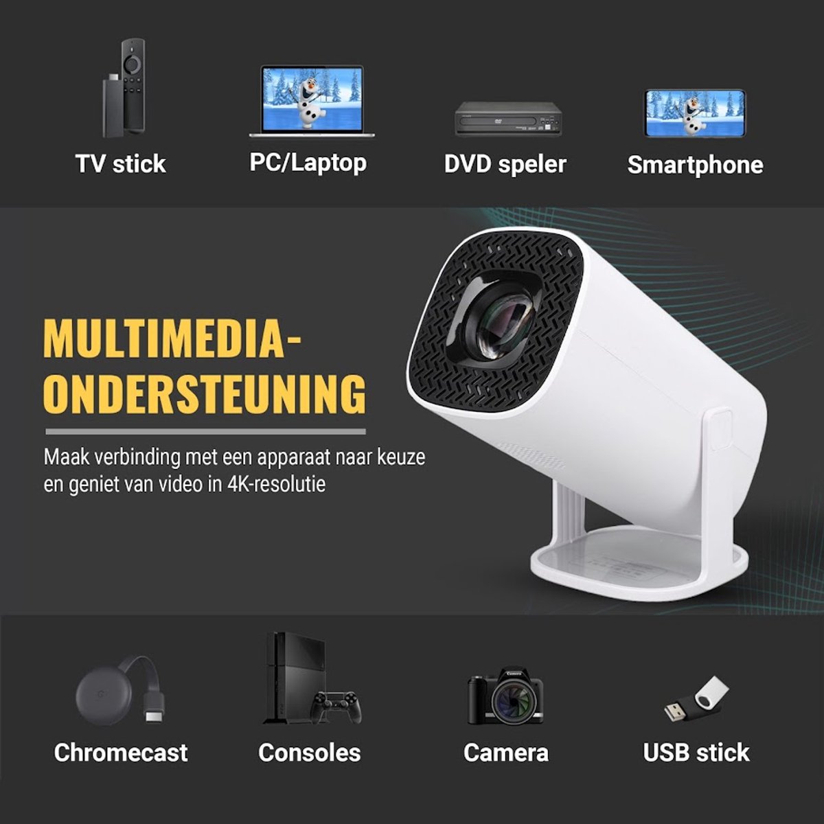 SEZGoods S2 Smart Mini Projector