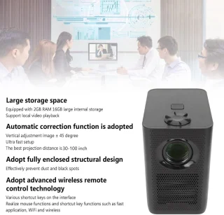 Slimme draagbare miniprojector
