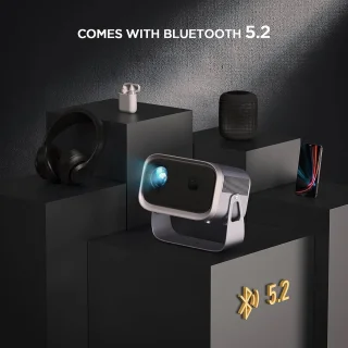 Smart Beamer 4K Mini Projector Bluetooth Wifi Android Airplay