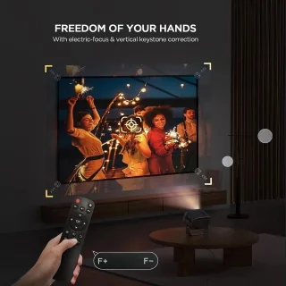 Smart Beamer 4K Mini Projector Bluetooth Wifi Android Airplay