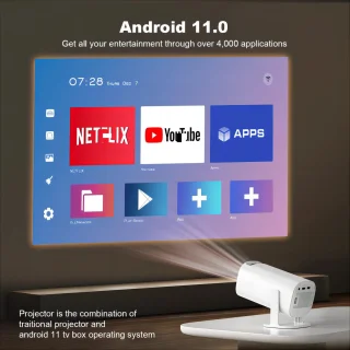 Smart Mini Android 11 Draagbare Projector