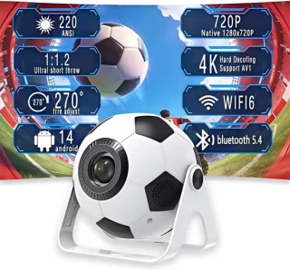 SnelShoppen 2026 mini projector 4k/1080p