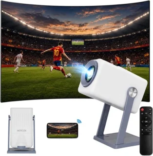 SnelShoppen - Draagbare mini-projector met Android 11 en 4K-ondersteuning