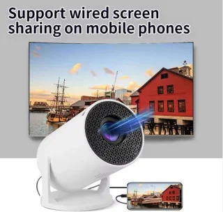 SnelShoppen hy300 mini portable projector 4k