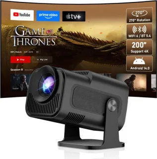 SnelShoppen mini beamer 4k draagbare smart projector