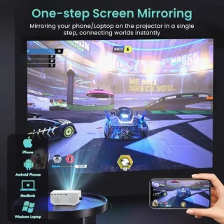 SnelShoppen Mini Beamer WiFi Bluetooth