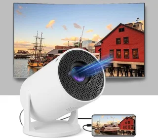 SnelShoppen Mini Draagbare Projector 1080P Full HD