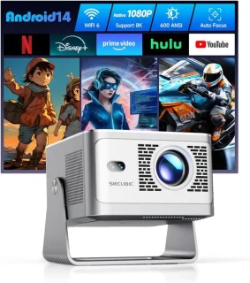 SnelShoppen - mini draagbare projector 4k full hd 1080p