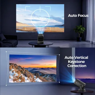 SnelShoppen mini draagbare projector 4K native 1080P