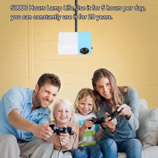 SnelShoppen mini projector 1080p full hd portable