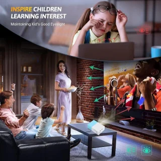 SnelShoppen mini projector 1080p full hd portable