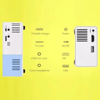 SnelShoppen mini projector 1080p full hd portable