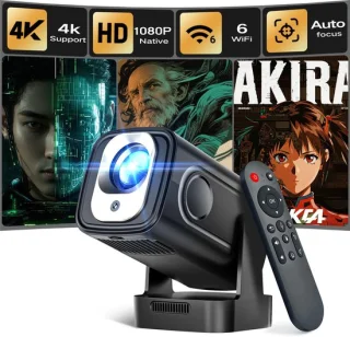 SnelShoppen Mini projector 4K native 1080p