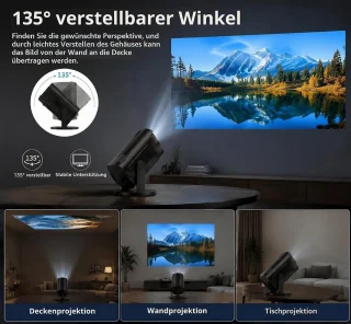 SnelShoppen mini-projector draagbare hd 1080p thuisbioscoopprojector