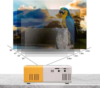 Snelshoppen mini-projector draagbare videoprojector 1080p
