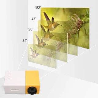 Snelshoppen mini-projector draagbare videoprojector 1080p
