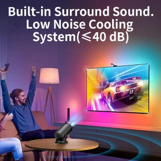 SnelShoppen mini projector met wifi en bluetooth
