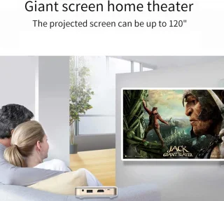 SnelShoppen - Mini videoprojector 1080P HD DLP projector