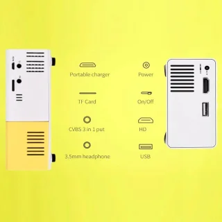 SnelShoppen portable led projector 1920x1080p