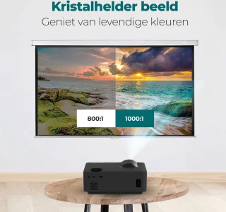 Spoused Mini Beamer Full-HD Zwart
