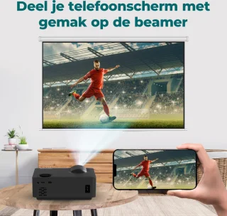 Spoused Mini Beamer Full-HD Zwart