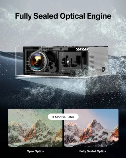 Stemily Beamer 1080P Full HD WiFi Bluetooth HDMI