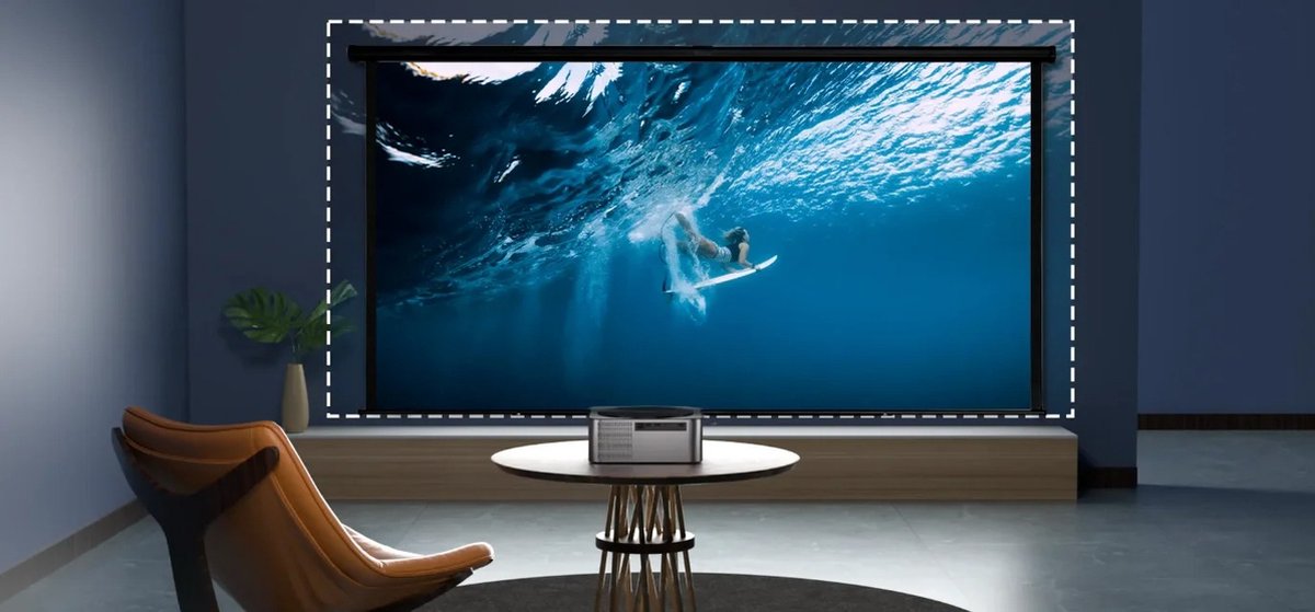 Stemily Beamer 1080P Full HD WiFi Bluetooth HDMI
