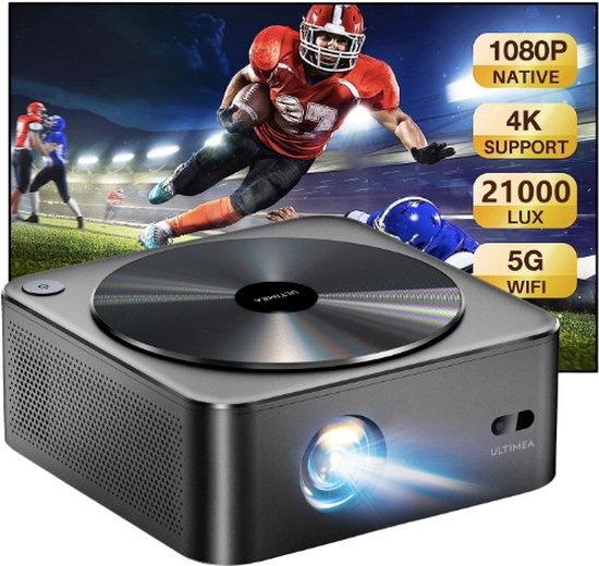 Stemily Beamer 1080P Full HD WiFi Bluetooth HDMI