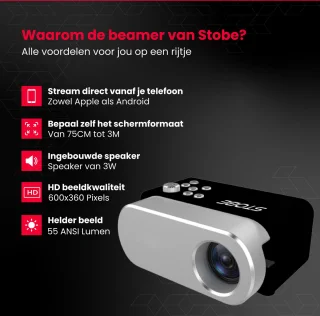 STOBE® Mini Beamer Projector