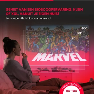 STOBE Titanic mini beamer draagbaar HDMI AUX USB