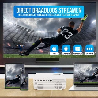 Strex Beamer 1080P Full HD Mini Projector