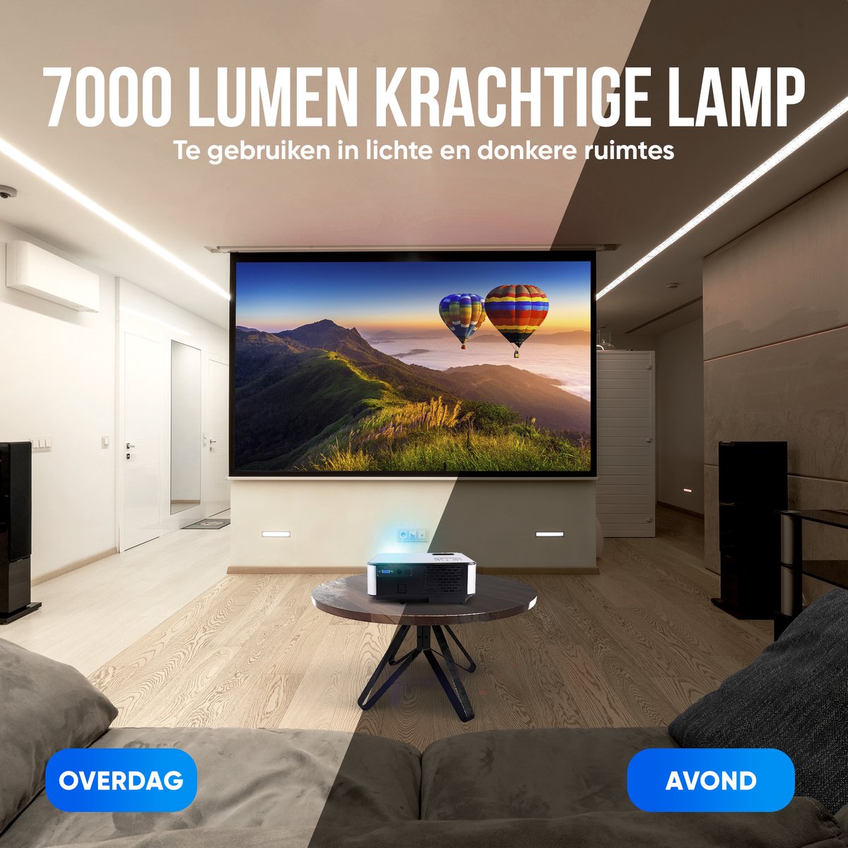 Strex Beamer Mini Projector Full HD 1920x1080P