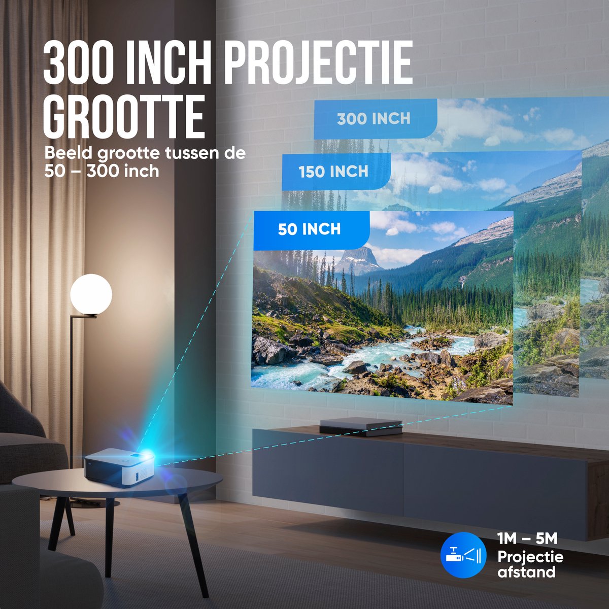 Strex Beamer Mini Projector Full HD 1920x1080P