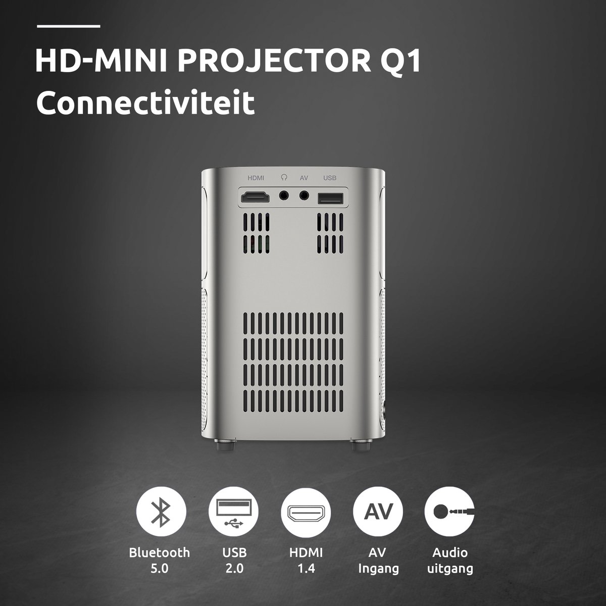 STRONG Q1 Mini Beamer Full HD 1280x720p