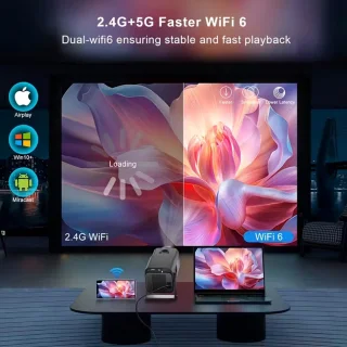 SWGOTA Mini Android 11 Smart Projector