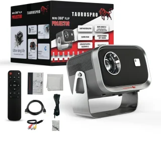 TAURUSPRO Mini Beamer Full HD 1080p Android 11.0 Draagbare Projector