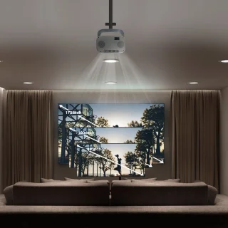 TAURUSPRO Mini Beamer Full HD 1080p Android 11.0 Draagbare Projector