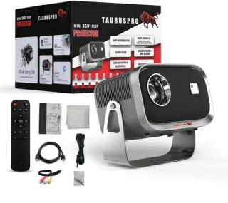 TAURUSPRO Mini Beamer Full HD 1080p Android 11.0 Draagbare Projector