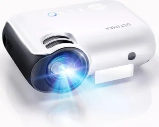 Thuisbioscoop Set Mini Beamer WiFi + Handmatig Projectiescherm - Home Cinema