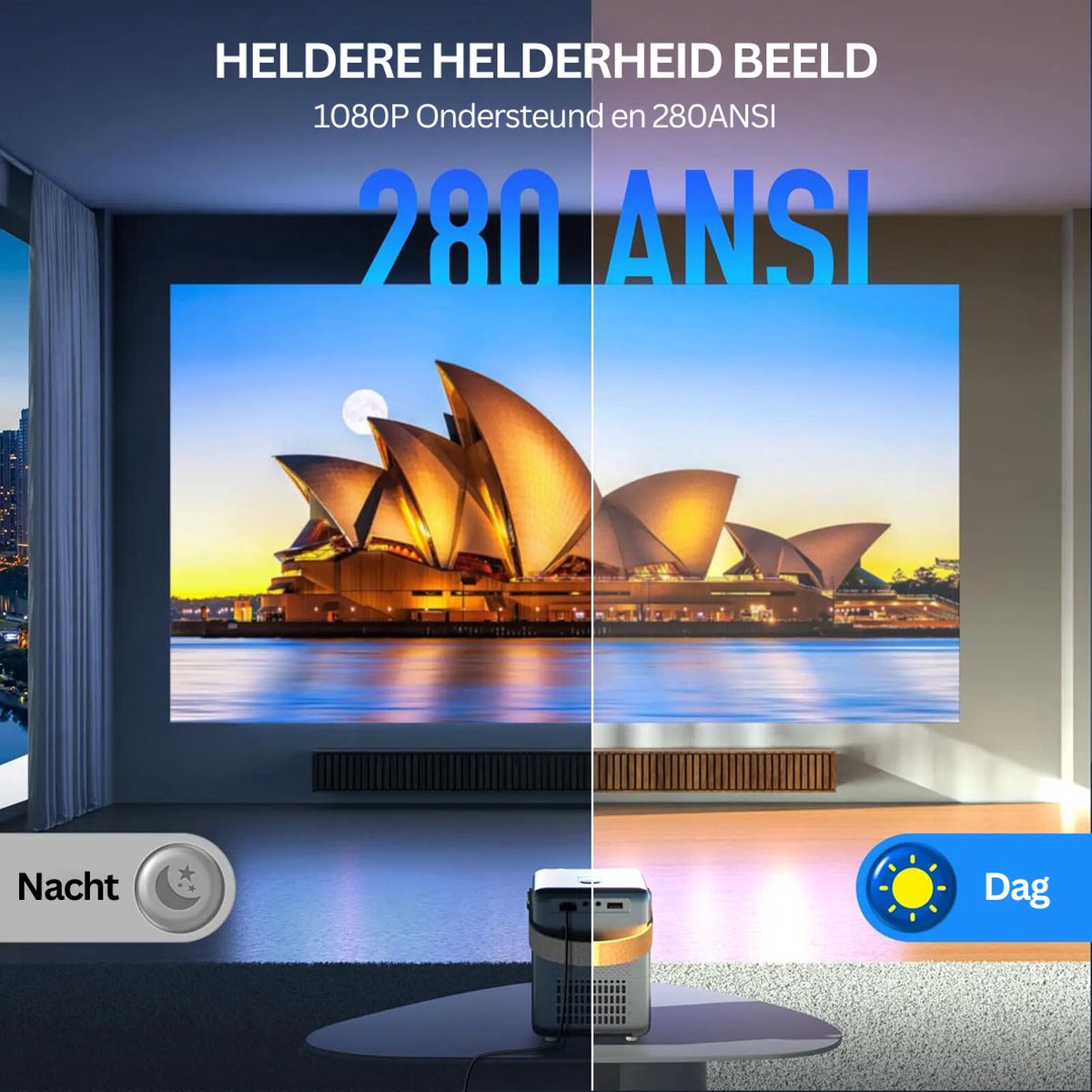 TopTro Mini Beamer 4K 2024 Model
