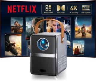 TYR Mini Beamer - Projector - Zilvergrijs
