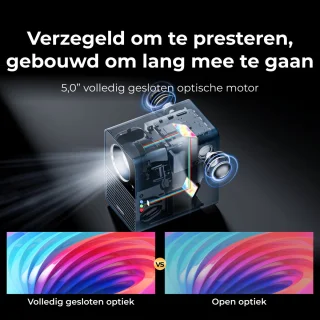 ULTIMEA Beamer Android TV 11.0 1080P Full HD Draagbare Projector Blauw