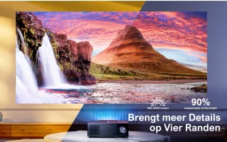 ULTIMEA Full HD 1080P Beamer Zwart