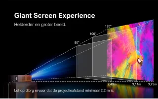 ULTIMEA Full HD 1080P Beamer Zwart