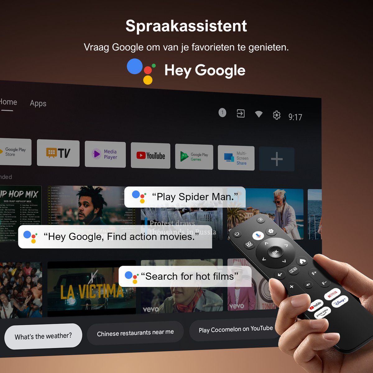 ULTIMEA mart Android TV 11.0 Beamer Zwart