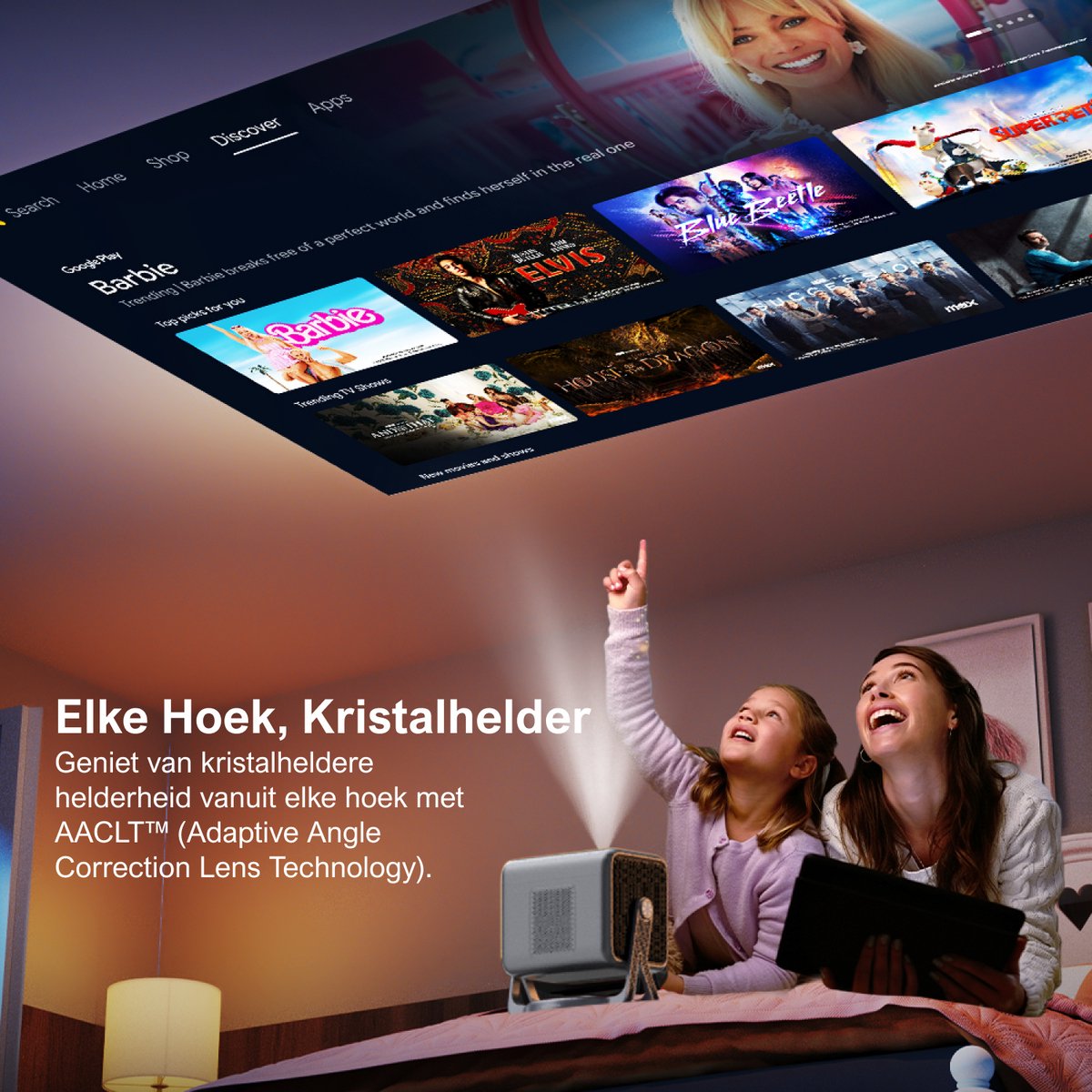 ULTIMEA mart Android TV 11.0 Beamer Zwart
